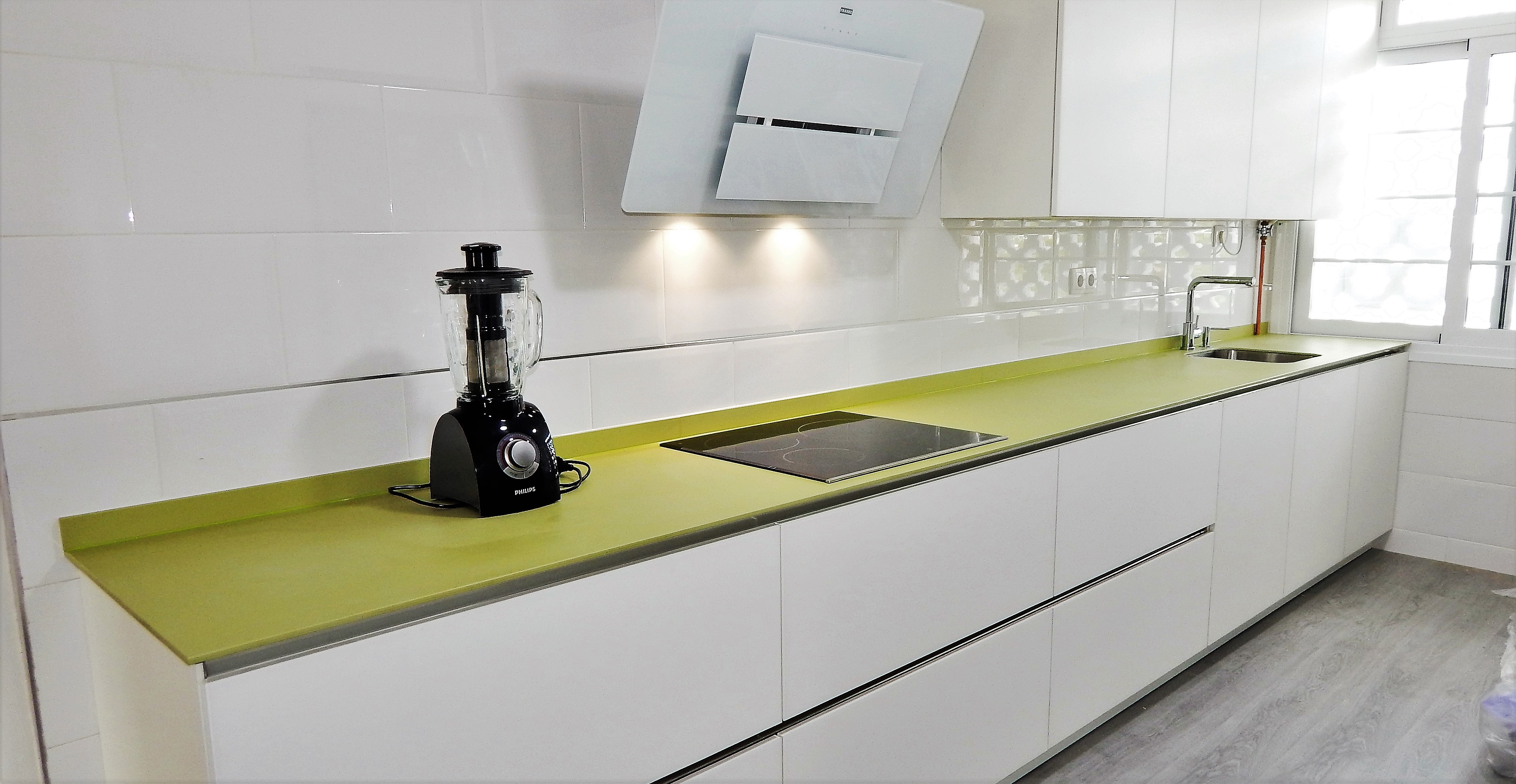 5095 cristal blanco mate muebles de cocina cristal