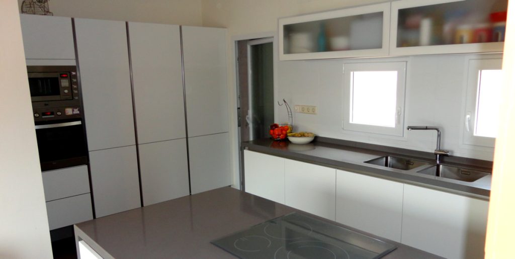 muebles de cocina en laca mate tacto sedoso