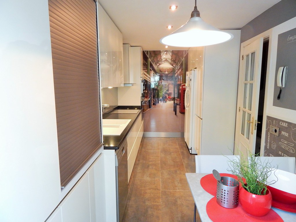 Una cocina con vistas
