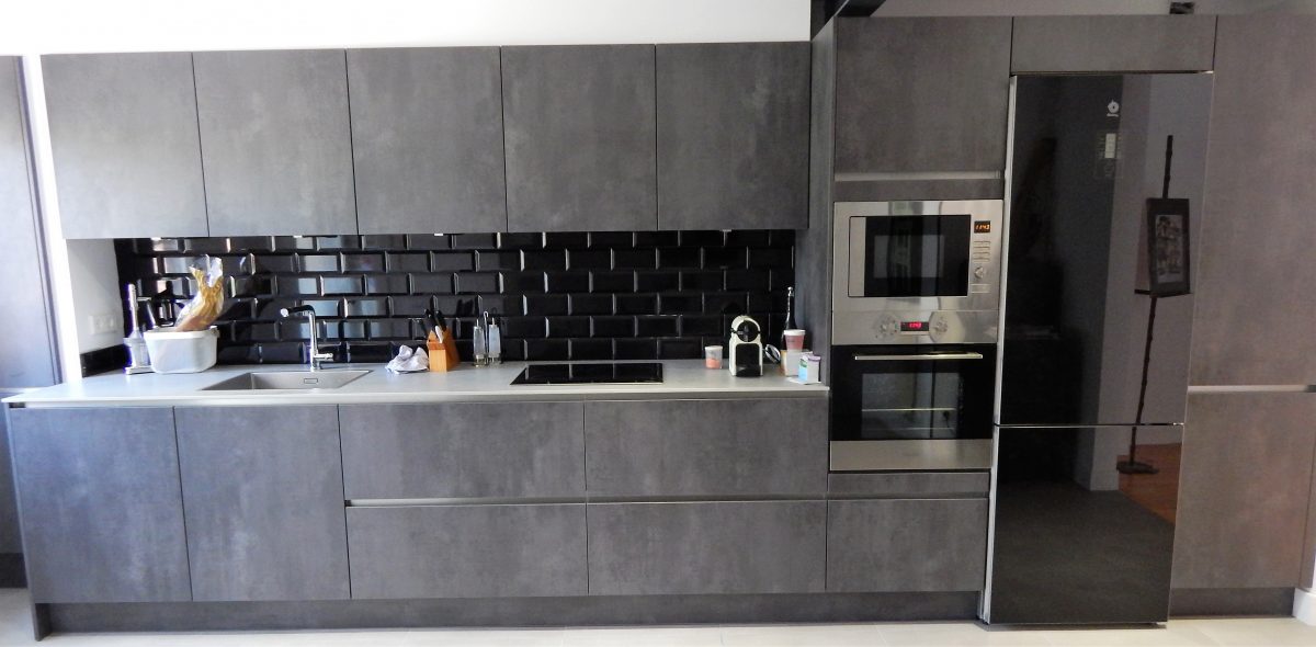 Muebles de cocina hormigón gris grafito - cocinasalemanas.com